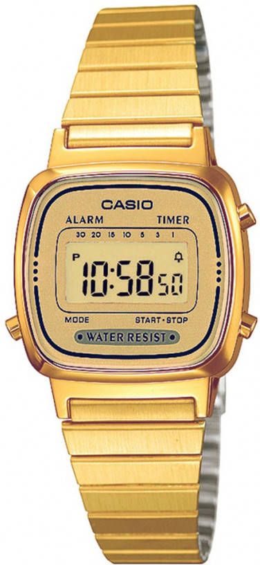 Casio Horloges Vintage Mini LA670WEGA 9EF Goudkleurig online kopen