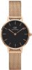 Daniel Wellington Petite Melrose Roségoud Horloge Zwarte Wijzerplaat online kopen