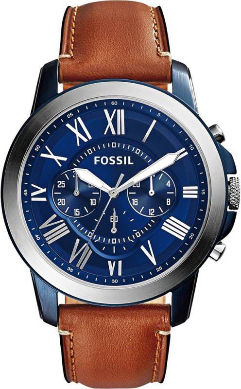 Fossil horloge Grant FS5151 bruin/zwart - Yulook.be