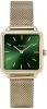 Cluse Horloges La Tetragone Mesh Gold Plated Forest Green Goudkleurig online kopen