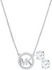 Michael Kors MK Logo cadeauset met ketting en oorknopjes van sterling zilver MKC1260AN040 online kopen